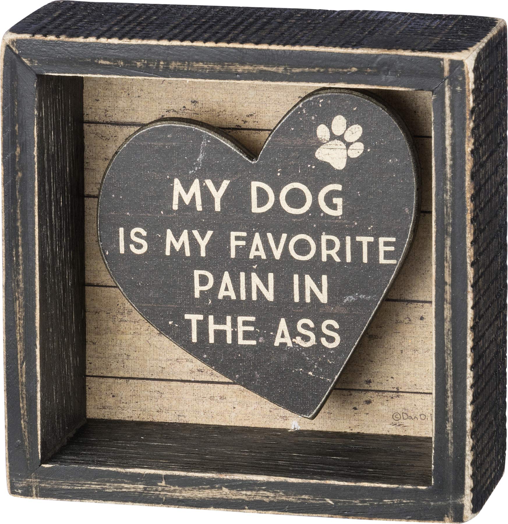 Amazon.com: Primitives by Kathy 39374 Rustic Reverse Box Sign, 4 x